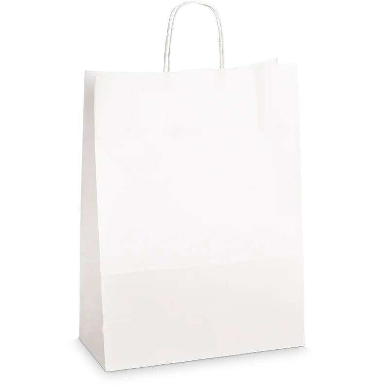 Einkaufstasche Weiß -XL-, Kraftpapier