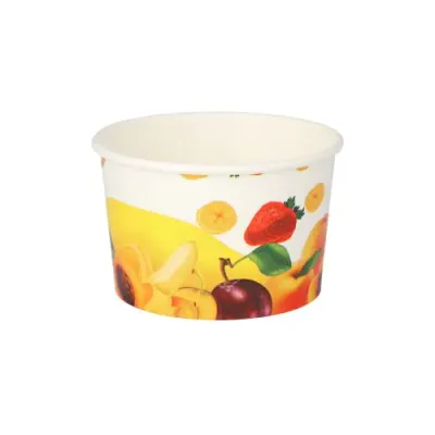 Eisbecher, Pappe rund 200 ml Ø 9,5 cm – creme