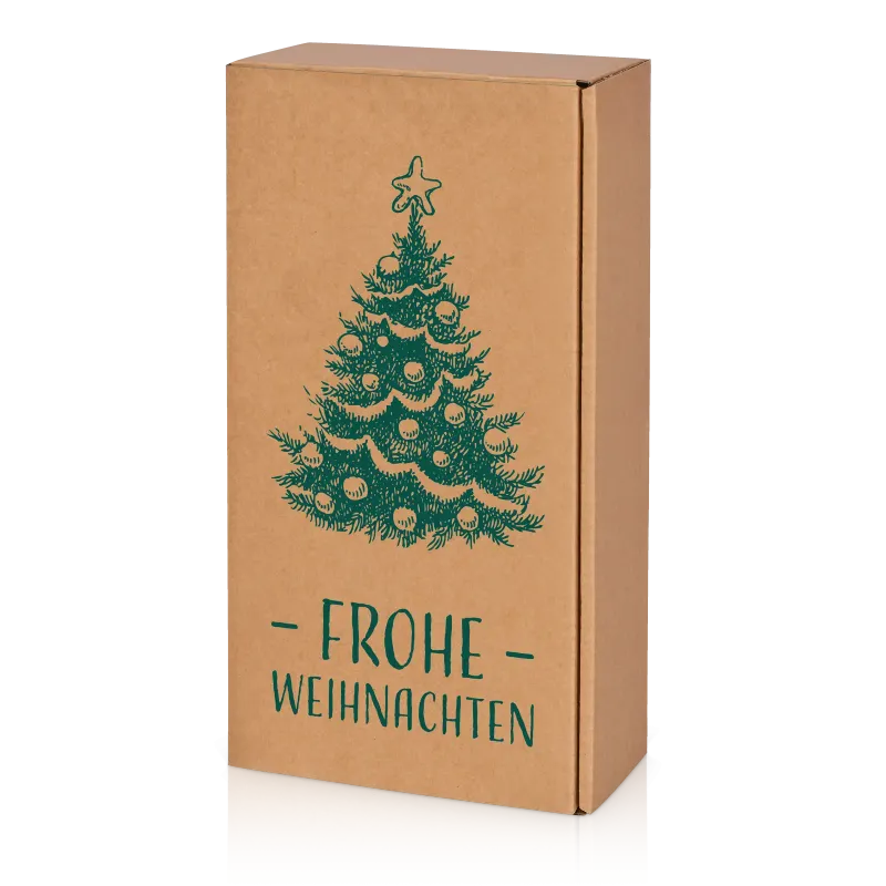 Präsentkarton Natura Frohe Weihnachten 2er