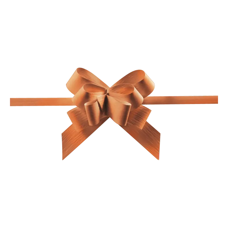 Ziehschleife Kupfer Paper