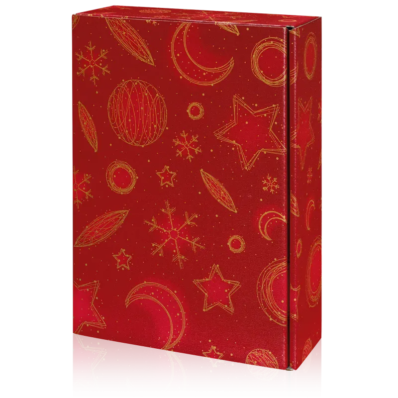 Präsentkarton Christmas Rot 3er