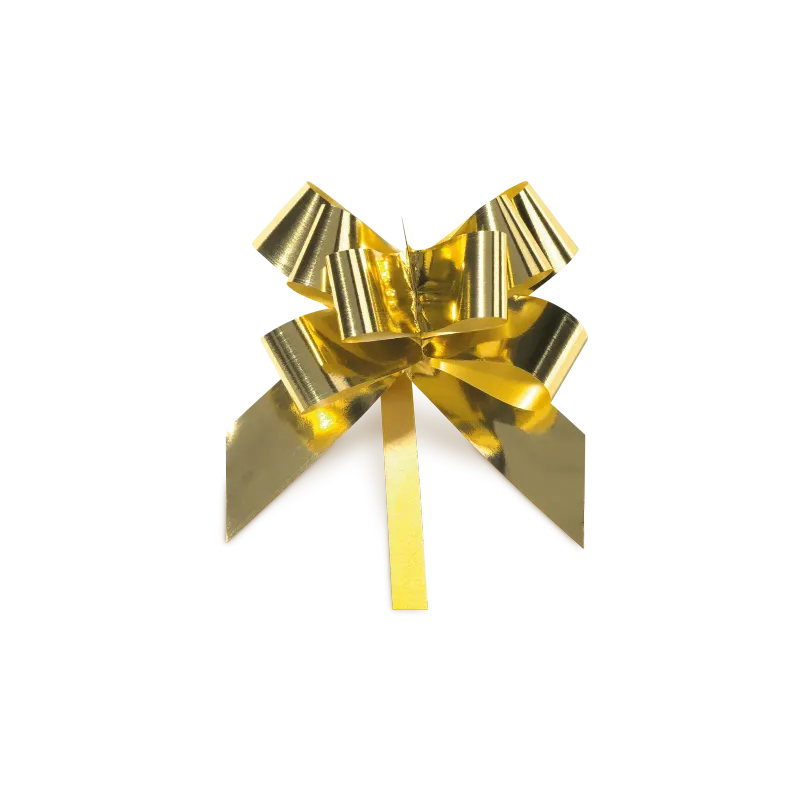 Ziehschleife Gold Metallic