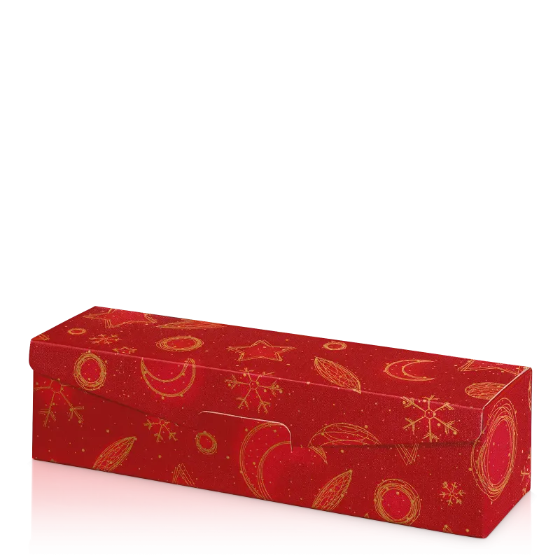 Präsentkarton Christmas Rot 1er