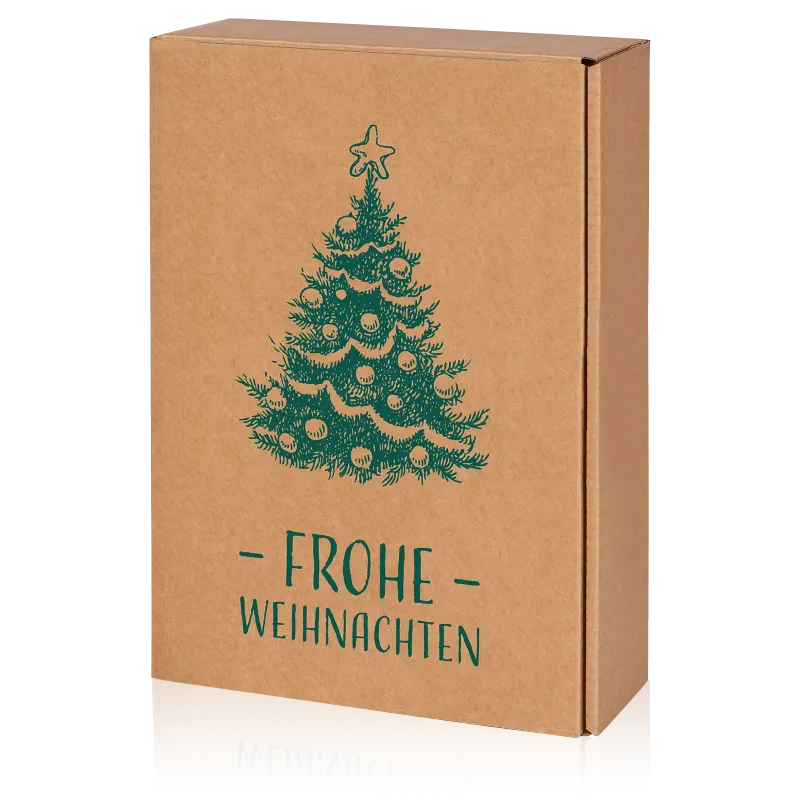 Präsentkarton Natura Frohe Weihnachten 3er