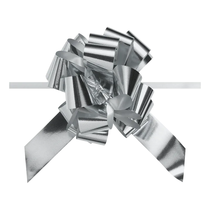 Ziehschleife Granfiocco Silber-Metallic