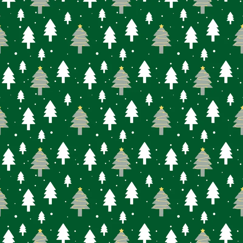 Geschenkpapier Weihnachtswald Kraftpapier