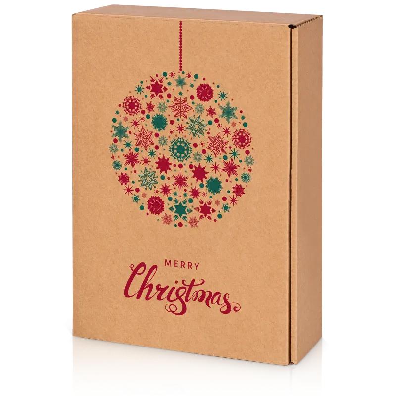 Präsentkarton Natura Weihnachtskugel 3er
