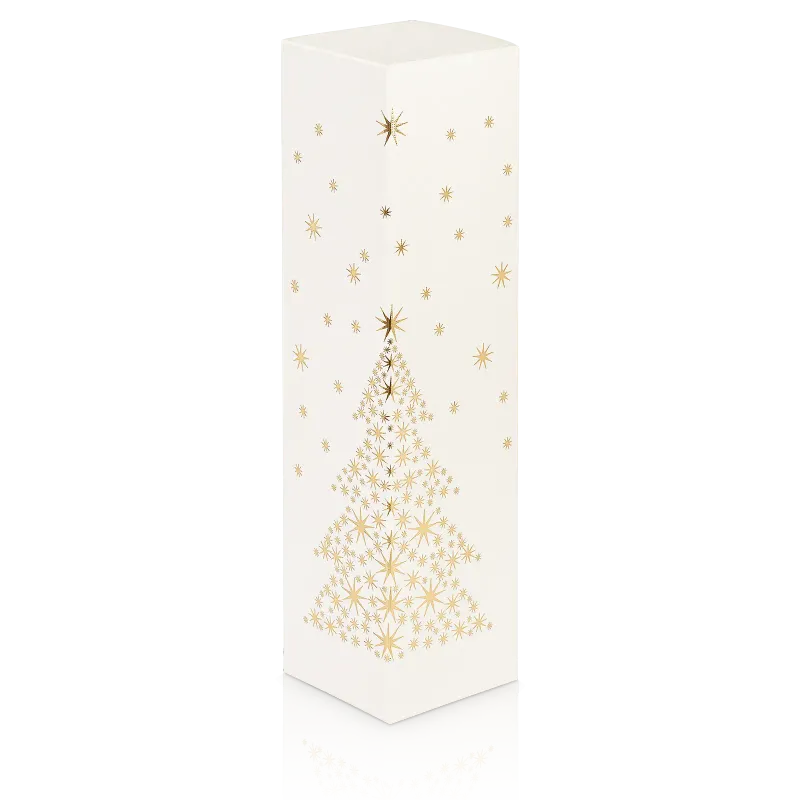 Faltschachtel „Seta Bianco Sternenbaum“ – 1er