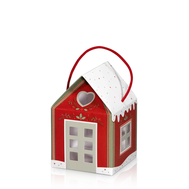 Geschenkbox Häuschen Rot klein