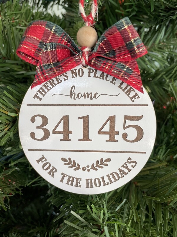 Christmas Zip Code Ornament