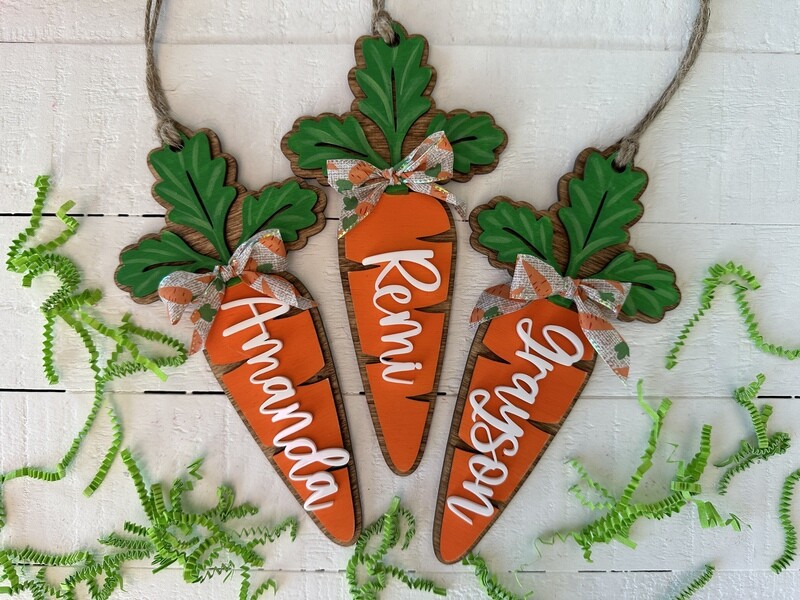 Easter Carrot Basket Tag