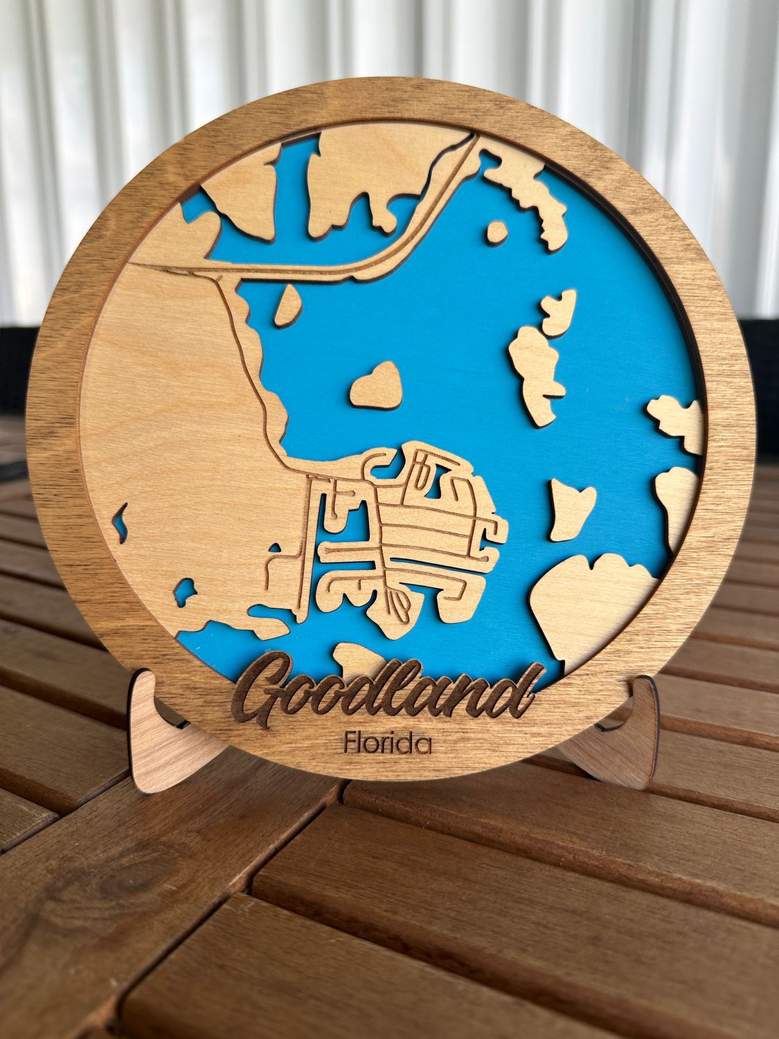 Goodland Map Round Sign
