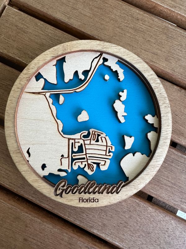 Goodland Map Ornament or Magnet