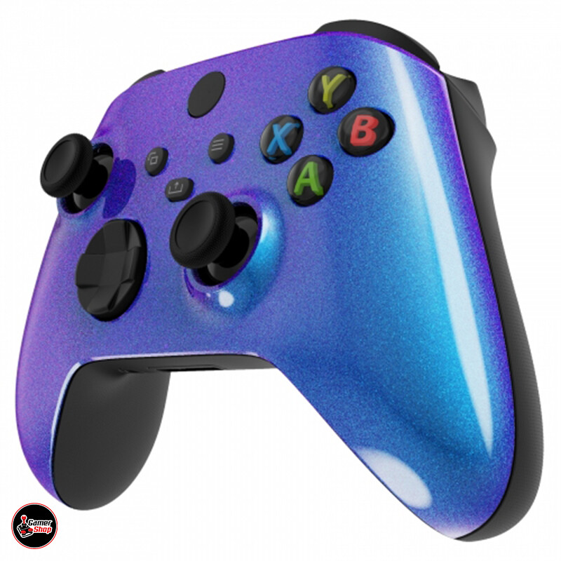 Carcasa Xbox Series x camaleón azul