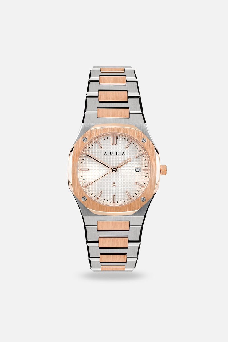 Date 004 Rose/Steel/Pink 36MM