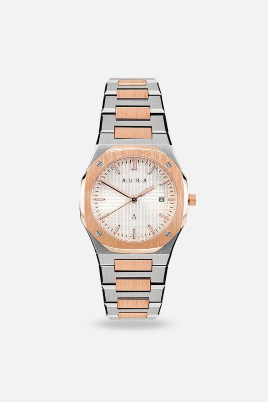 Date 004 Rose/Steel/Pink 36MM