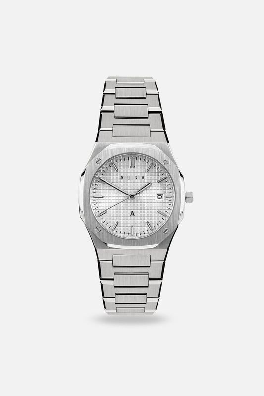 Date 004 White/Steel 36MM