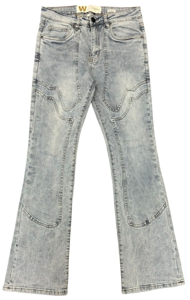 Flare Fitted Light Blue