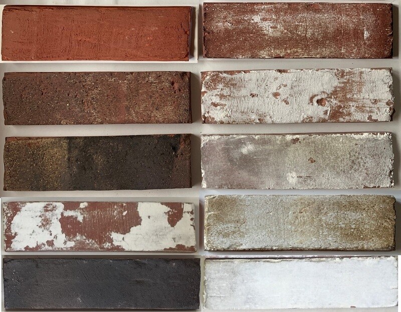 Antique Collection Alki Thin Brick Tiles (Size: 2-1/4&quot; x 8&quot;)