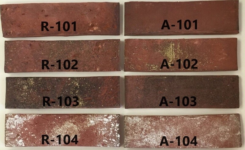 Antique & Rustic Collection Fremont Thin Brick tiles (Size: 2-1/4" x 8")