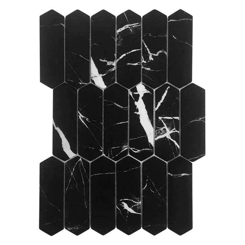 Raven Flow Recycle Glass Mosaic Tile