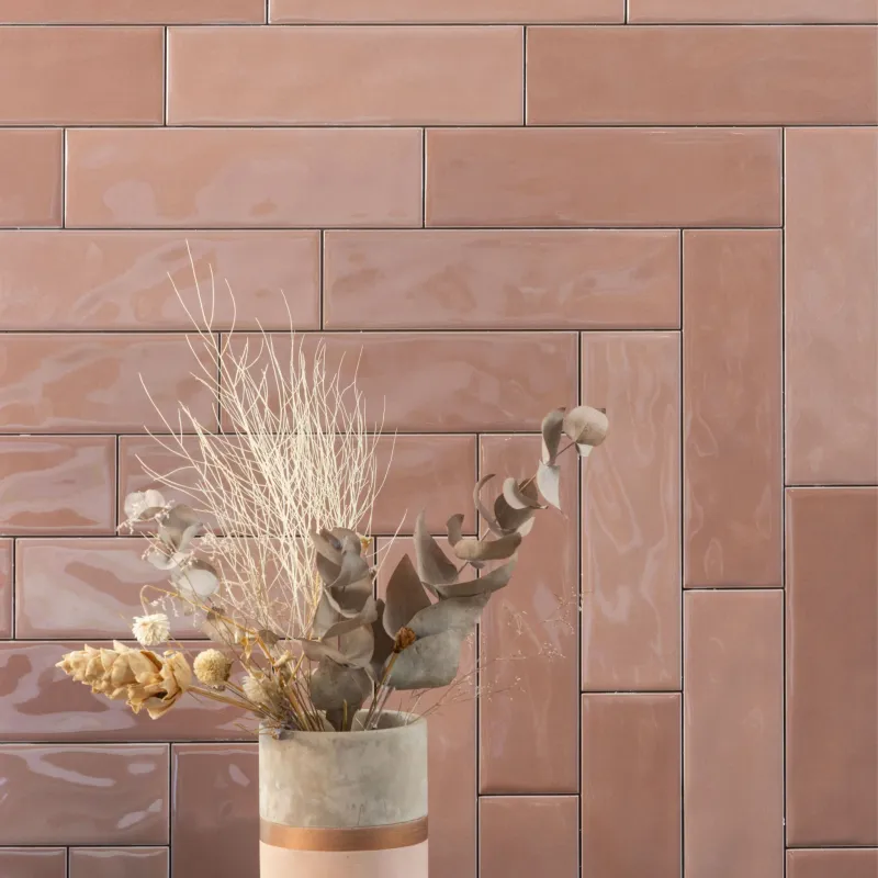 Rosanova – Glossy Blush Coral Ceramic Tile