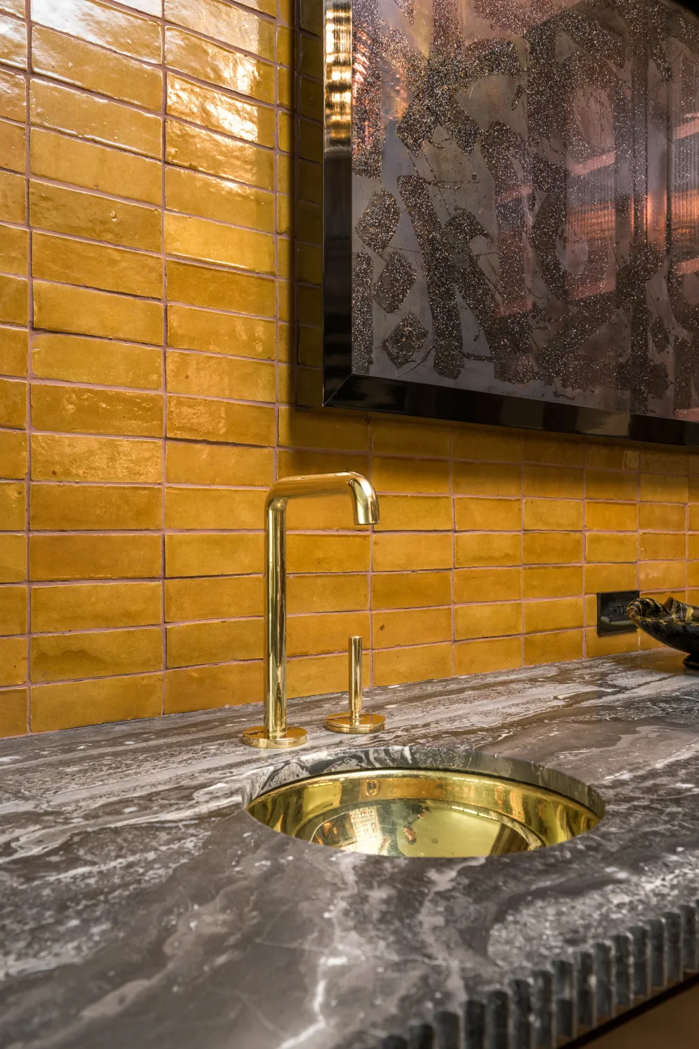 Honey 2x6 Thin Bejmat Zellige Tile