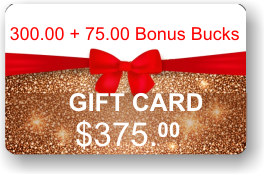 ViewIT Gift Card  Value: $300.00 + 75.00