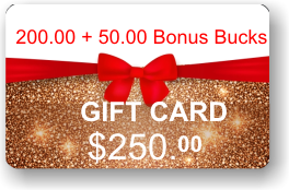 ViewIT Gift Card  Value: $200.00 + 50.00