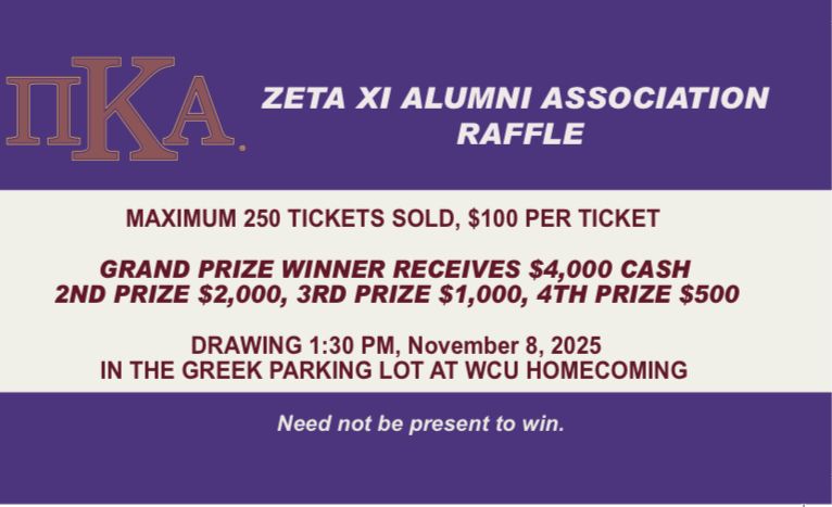 2025 ZXAA Homecoming Raffle