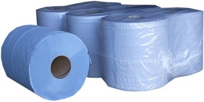 BLUE CENTREFEED BLUE ROLL PACK X6