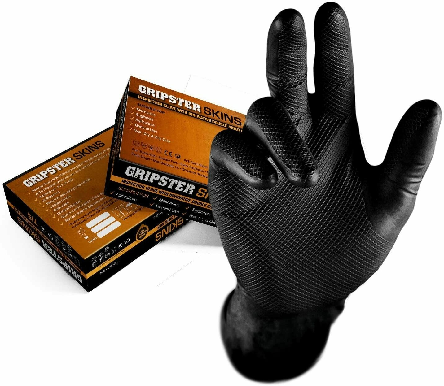 GRIPSTER SKINS GLOVES BOX 50