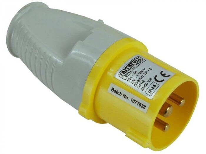 YELLOW PLUG 110v 16a