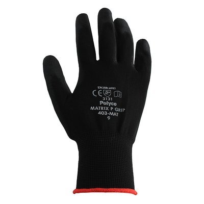 PU GRIP GLOVES 12PK