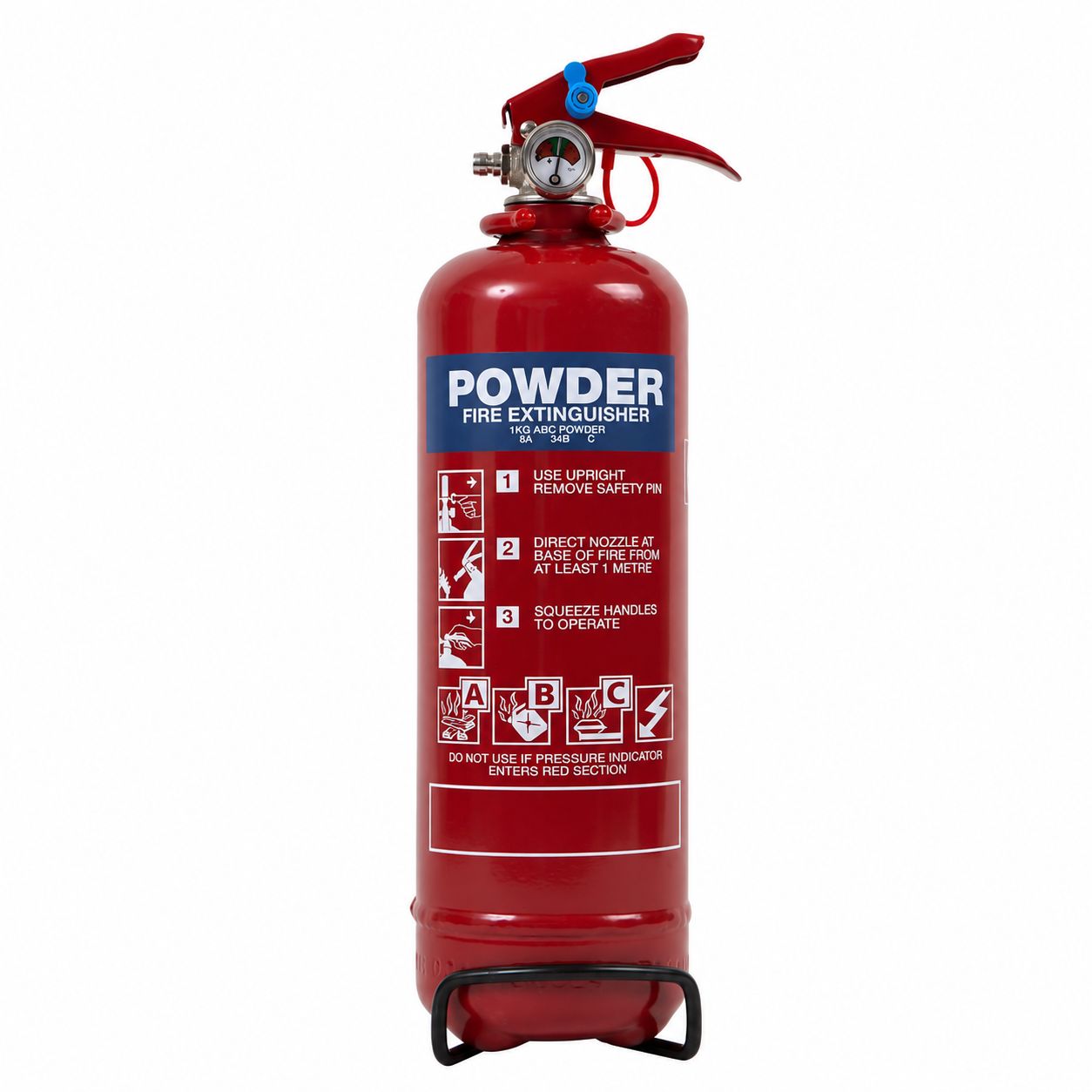 1KG POWDER EXTINGUISHER C/W BRACKET