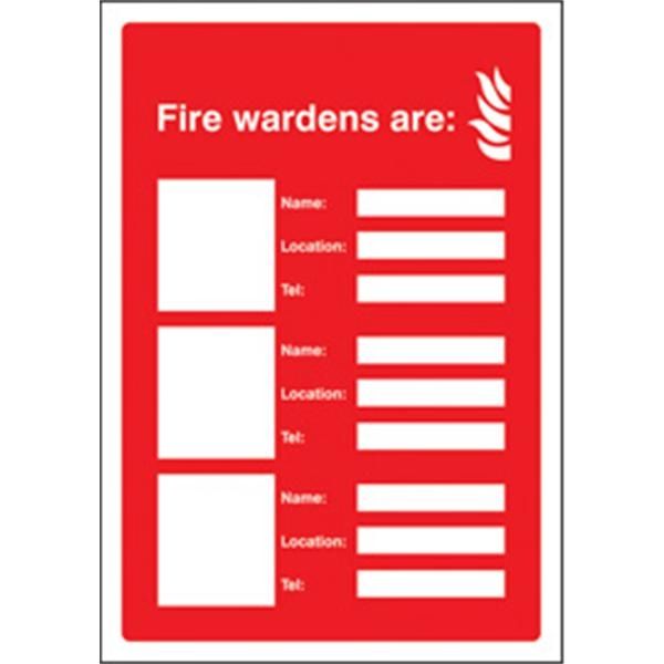 FIRE WARDEN A4 FOAM SIGN