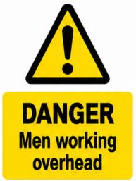 DANGER MEN WORKING OVERHEAD 600X600