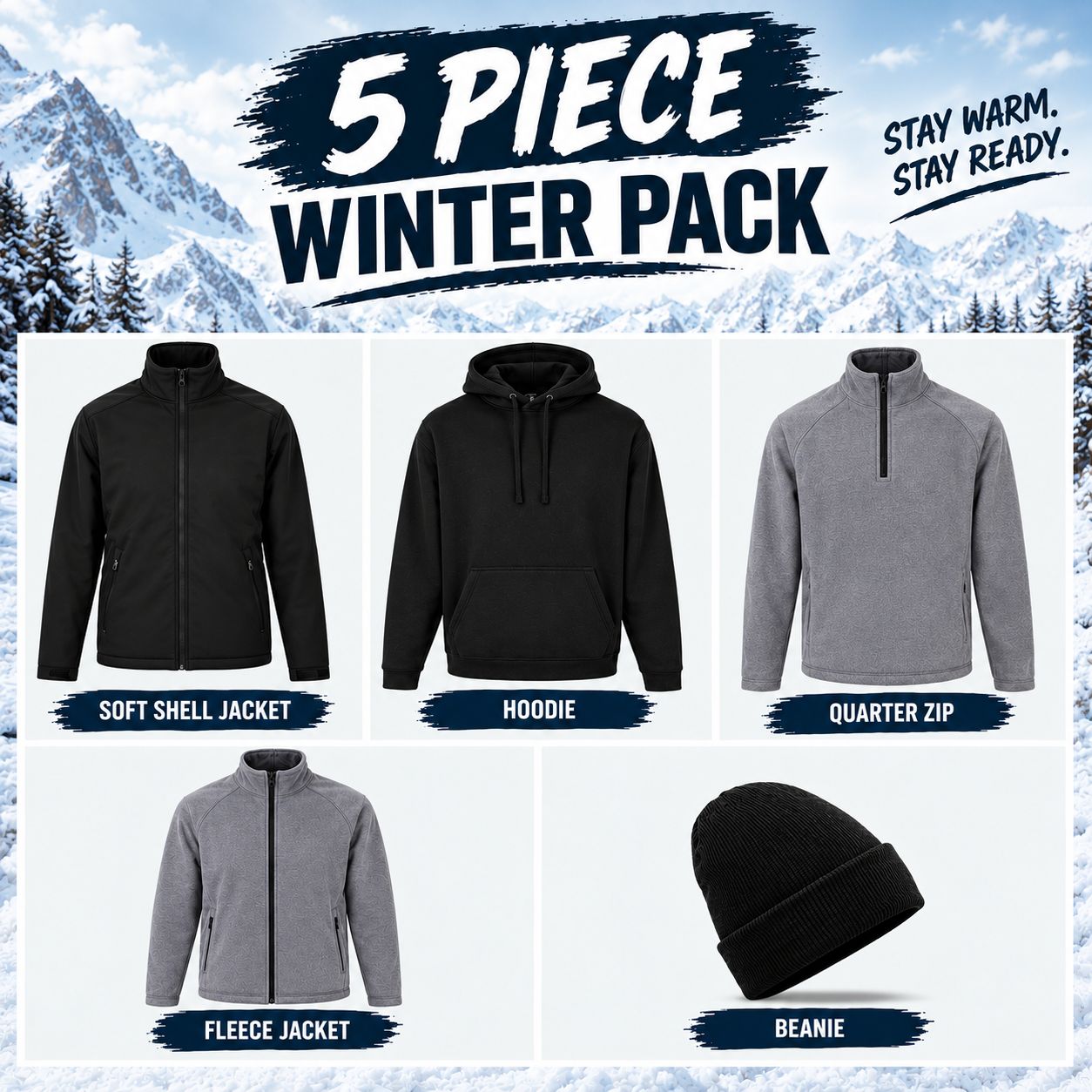 5 PIECE WINTER PACK