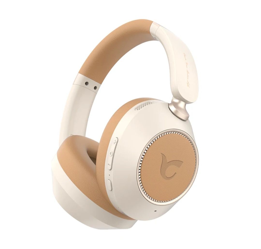 Active Noise Cancelling Headphones, Wireless ANC Over-Ear Wireless Headset with Mic, Long Playtime, Bass Boost, Foldable Design