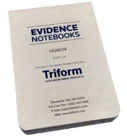 Evidence notebook 3-1/2&quot; x 5&quot;