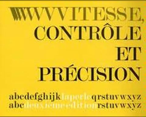 Vitesse contrôle et précision