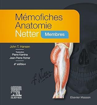 Mémofiches Anatomie Netter  - Membres 6e