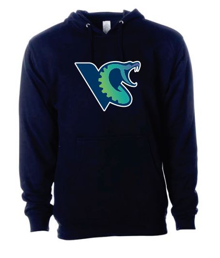 Hoodie - Vipères Blue, Sizes: small