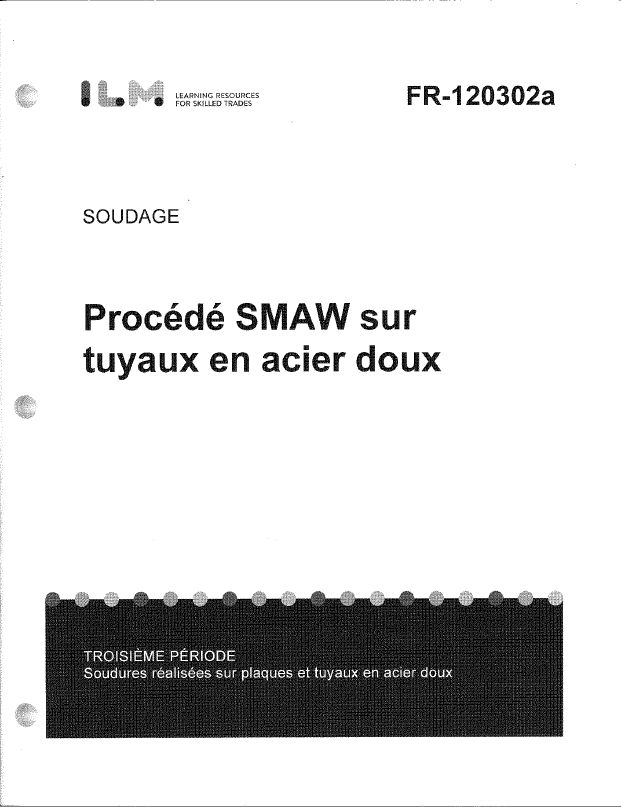 Procédé SMAW sur tuyaux en acier doux