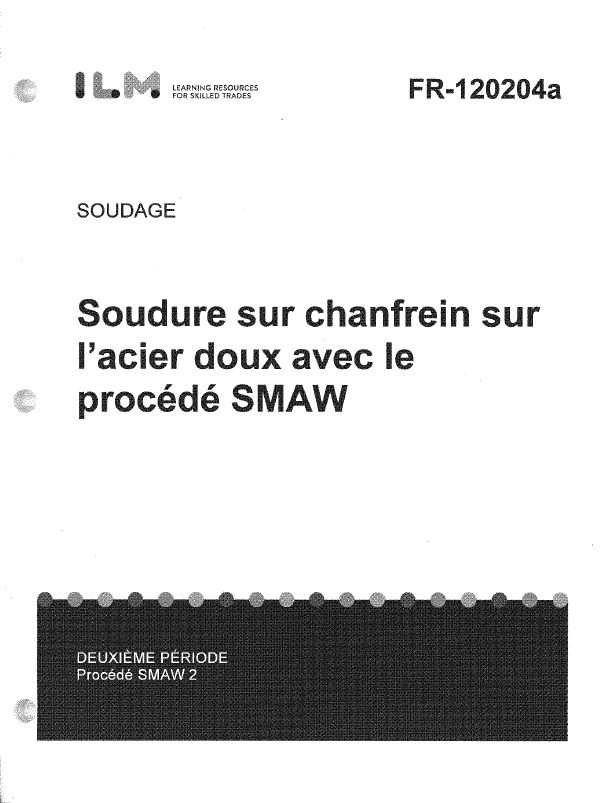 Soudures sur chanfrein sur l’acier doux avec le procédé SMAW