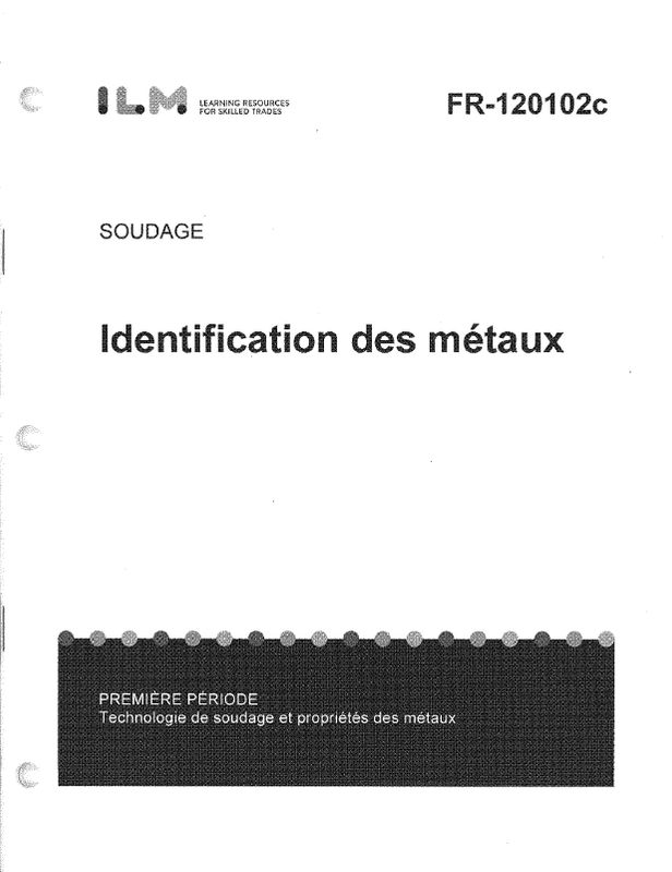 Identification des métaux