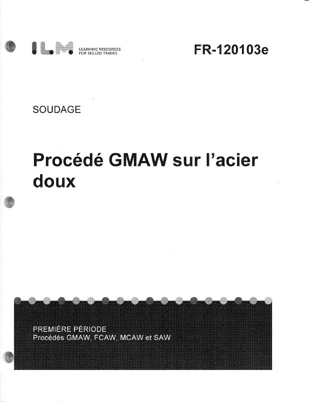 Procédé GMAW sur l’acier doux