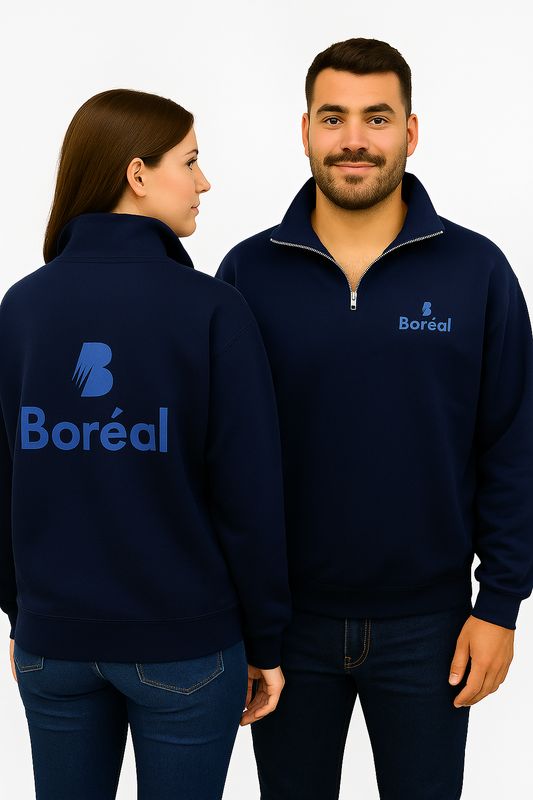 1/4 Zip Programme avec nom