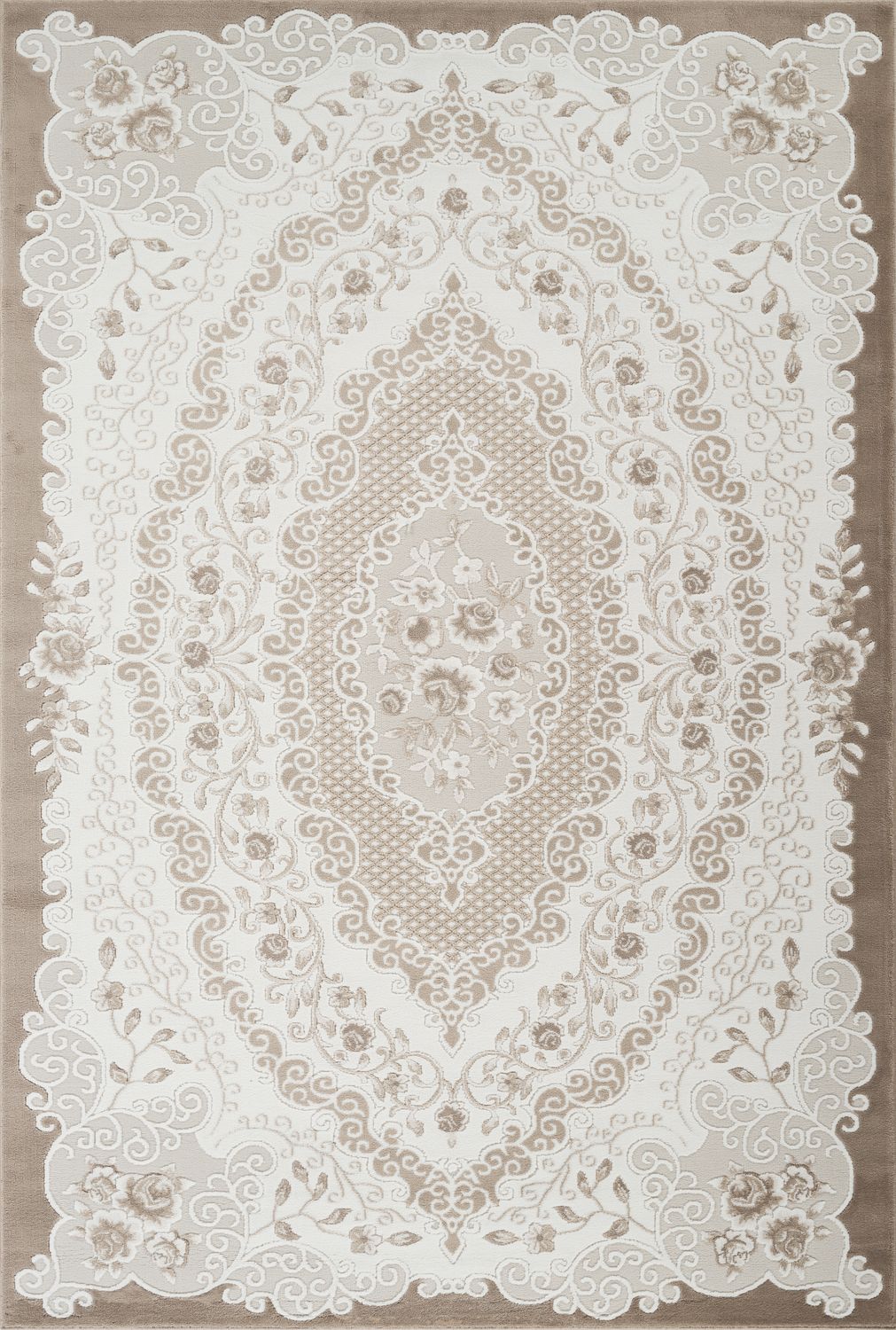 Troy Area Rug 17456 BEIGE BROWN