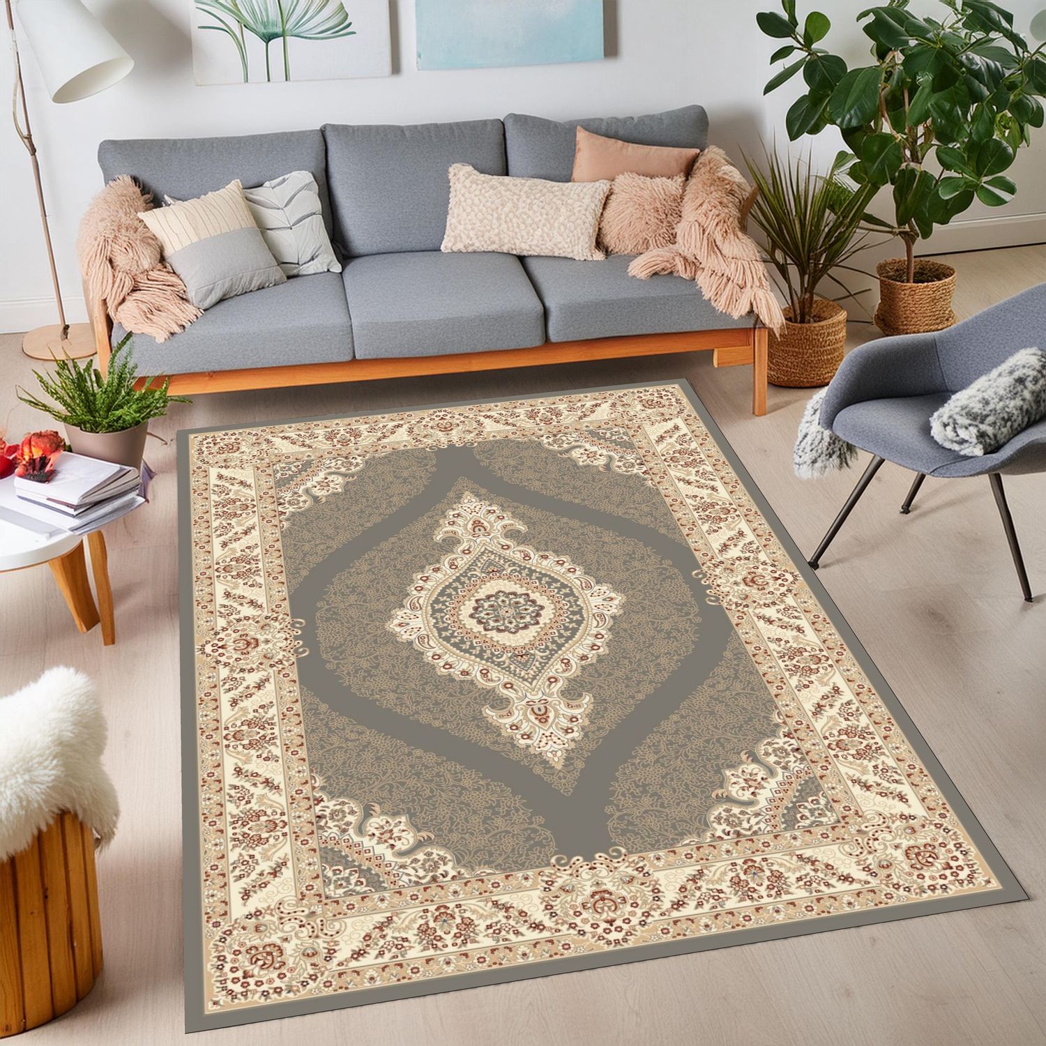 Royal Plus 5022 Area Rug Grey/Cream